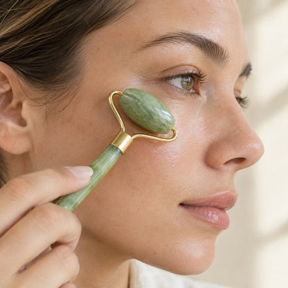 Desvela — Ritual de jade para ojeras y cara cansada